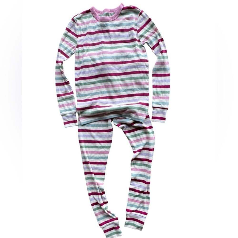NWT GAP ORGANIC Multicolor Striped Kids Pajama Set
